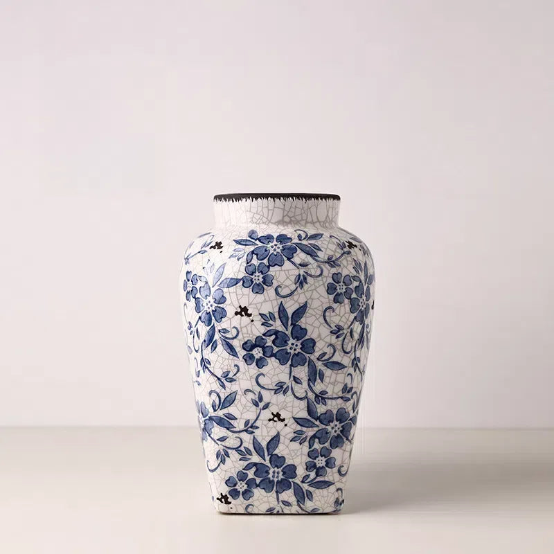 Hometown Blue Blossom Ceramic Vase - Miss One