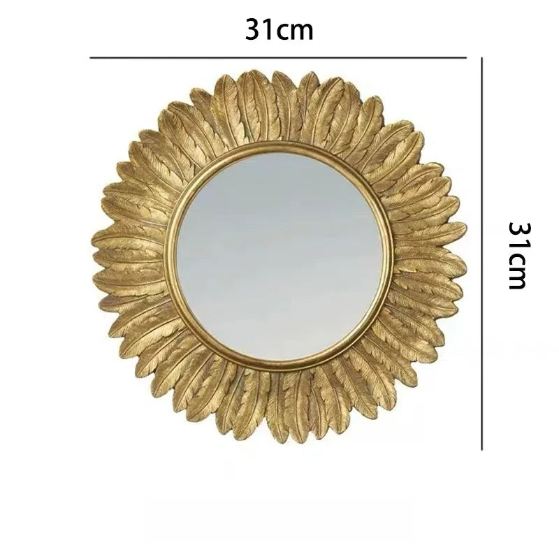 Versailles Vintage Feather Wall Mirror - Miss One