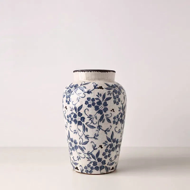 Hometown Blue Blossom Ceramic Vase - Miss One