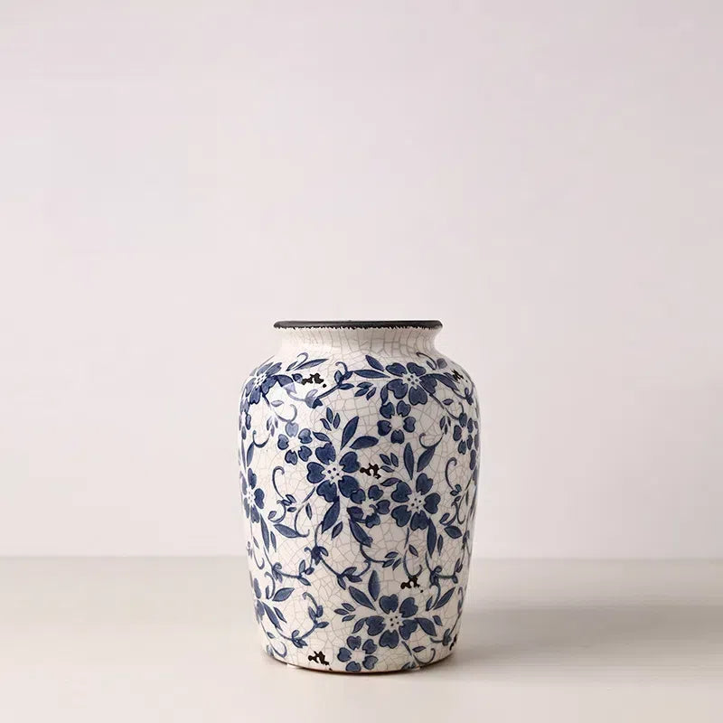 Hometown Blue Blossom Ceramic Vase - Miss One