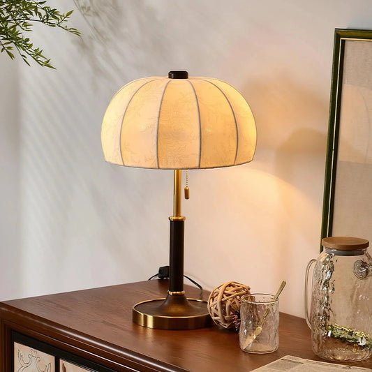 Vintage Elegance Wood Table Lamp - Miss One