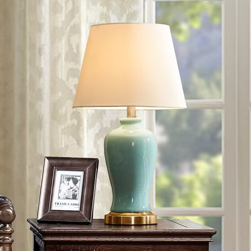 Classic Hometown Ceramic Table Lamp Serene Jade - Miss One