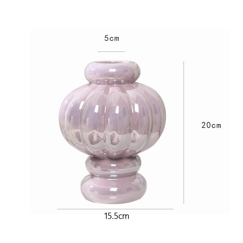 Donut Pink Pearl Ceramic Vase - Miss One