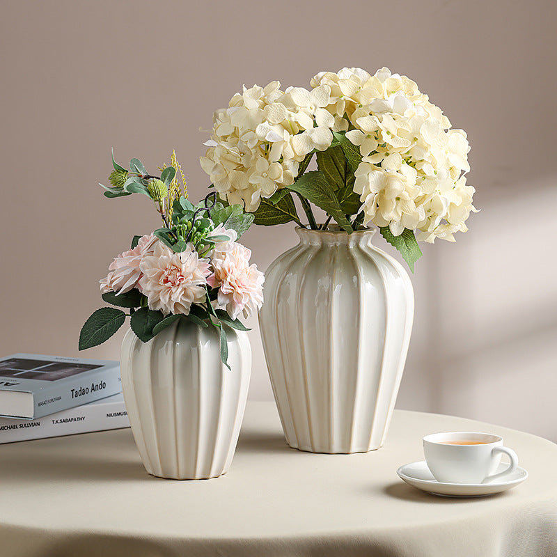 Hometown Elegant Ridge Ceramic Vase - Miss One