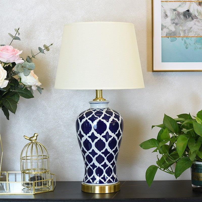 Blue Moroccan Ceramic Table Lamp - Miss One