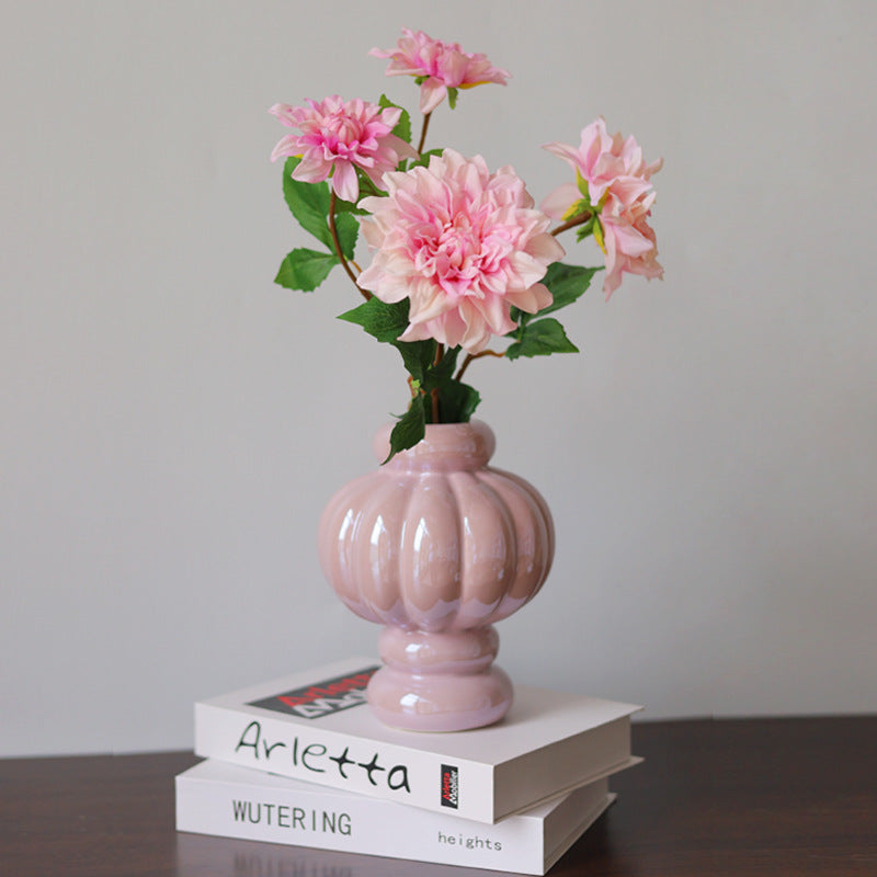 Donut Pink Pearl Ceramic Vase - Miss One