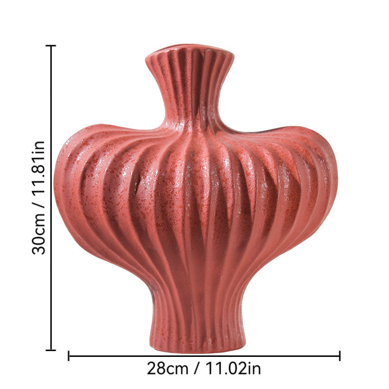 Muse Wave Sculpt Ripple Ceramic Vase