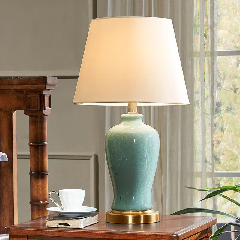 Classic Hometown Ceramic Table Lamp Serene Jade - Miss One