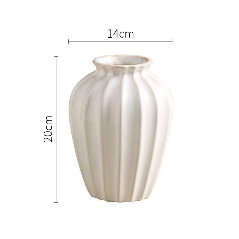 Hometown Elegant Ridge Ceramic Vase - Miss One