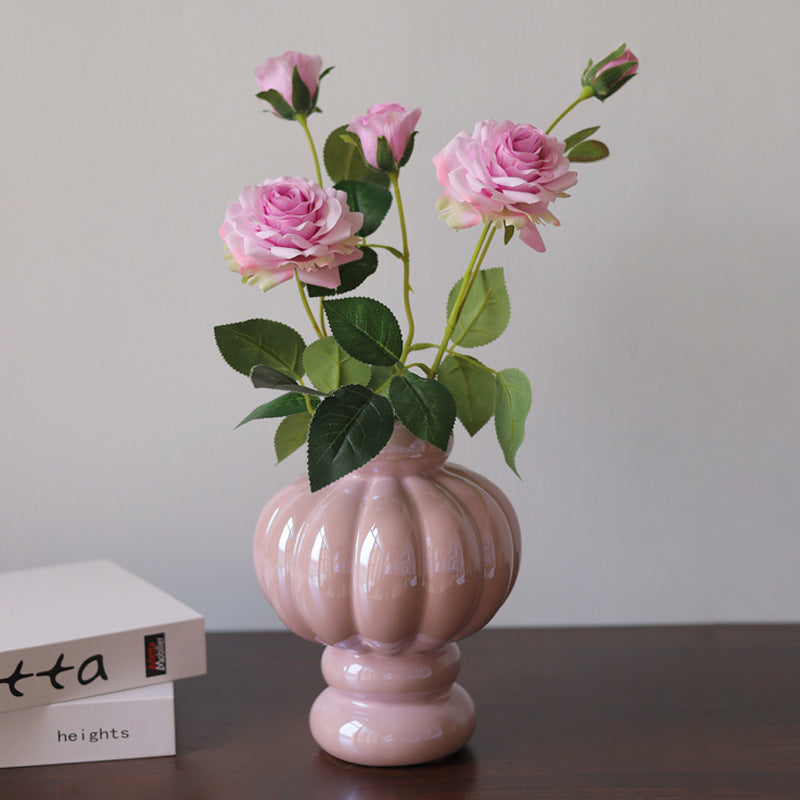 Donut Pink Pearl Ceramic Vase - Miss One