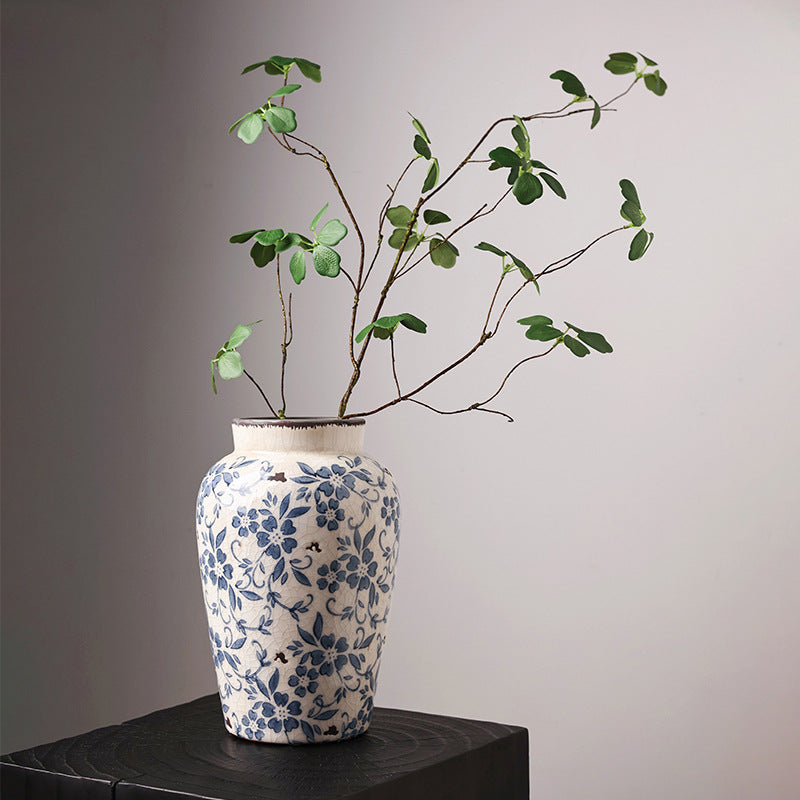 Hometown Blue Blossom Ceramic Vase - Miss One