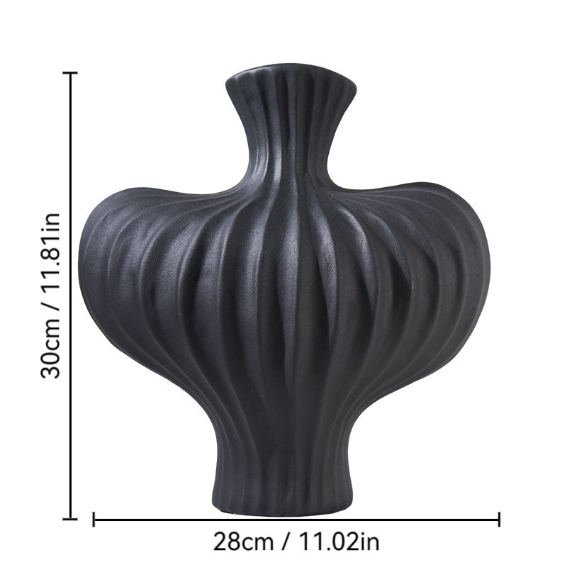 Muse Wave Sculpt Ripple Ceramic Vase