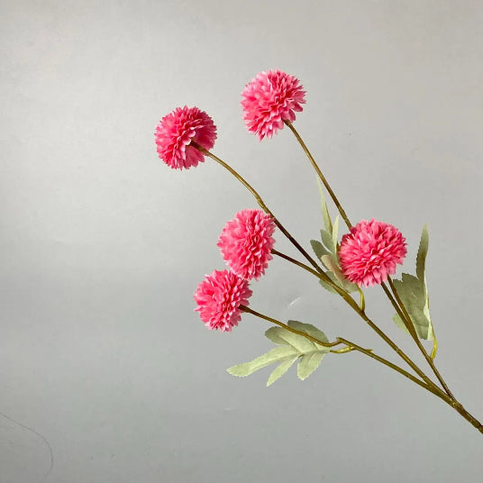 Artificial Elegant 5 Head Pom-Pom Chrysanthemum Stem - Miss One