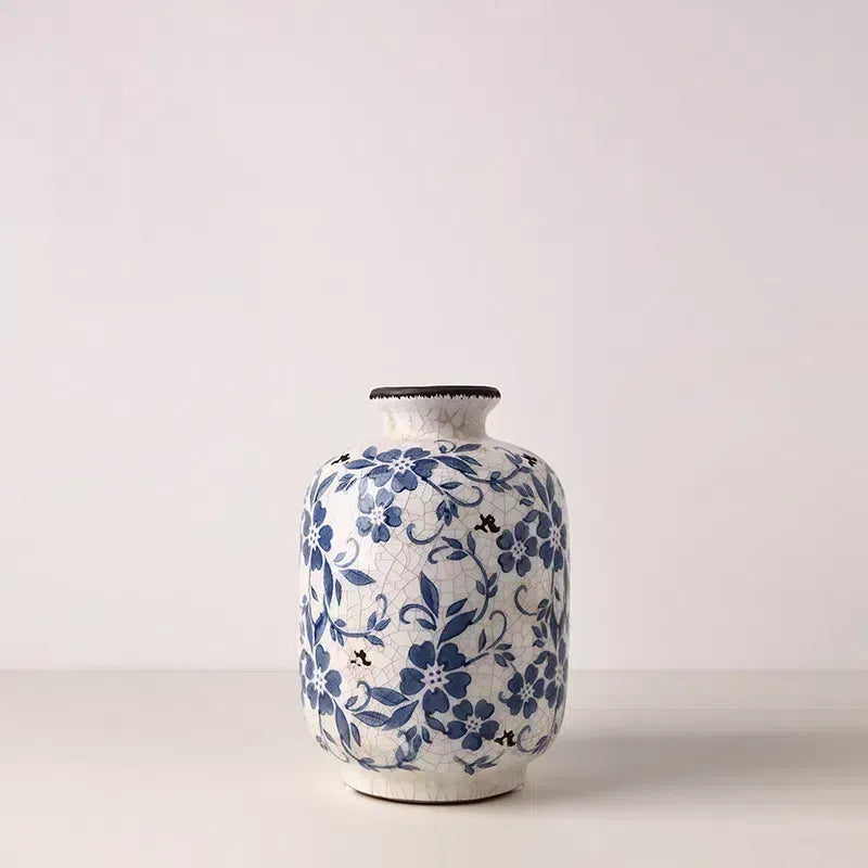 Hometown Blue Blossom Ceramic Vase - Miss One