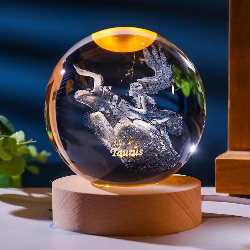 Zodiac Constellation Crystal Globe - Miss One