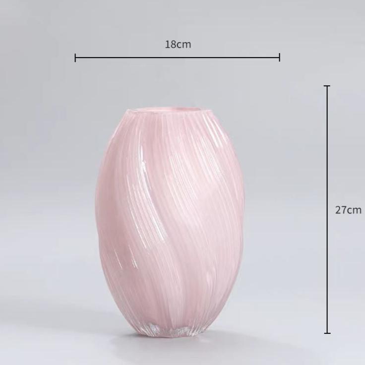 Zen Rippled Elegance Glass Vase - Miss One