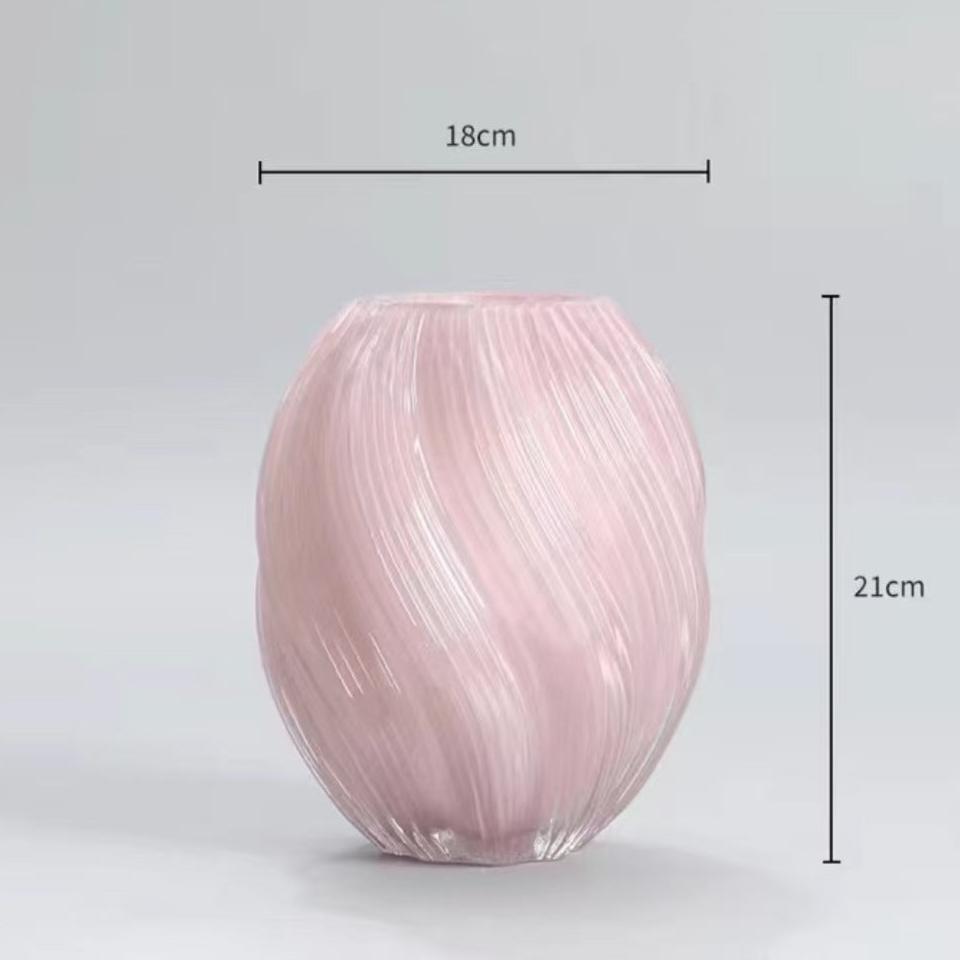 Zen Rippled Elegance Glass Vase - Miss One