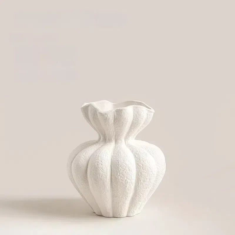 Muse Ruffle Ceramic Vase - Miss One